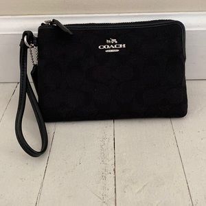 Coach Canvas Wristlet